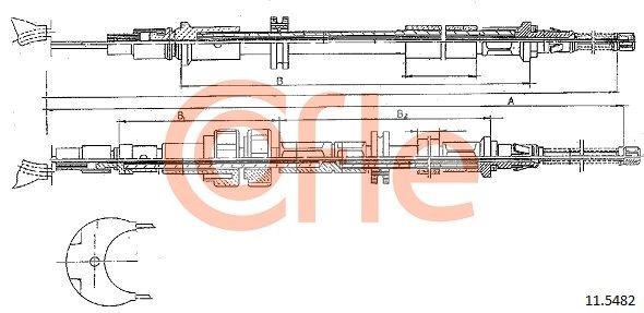Seilzug, Feststellbremse COFLE 11.5482