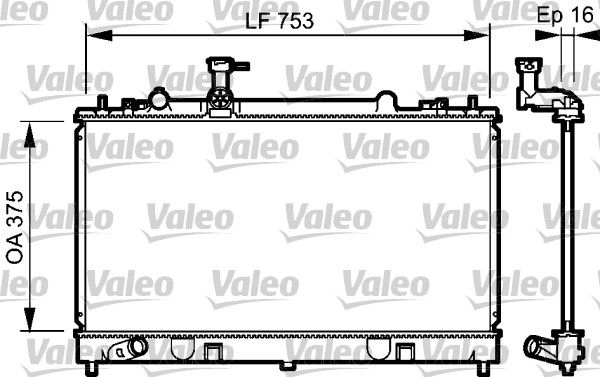 Kühler, Motorkühlung VALEO 734484