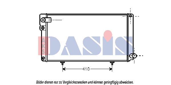 Kühler, Motorkühlung AKS DASIS 161070N