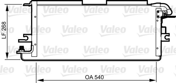 Kondensator, Klimaanlage VALEO 814245