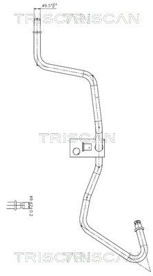 Hydraulikschlauch Lenkung TRISCAN 8516 16040