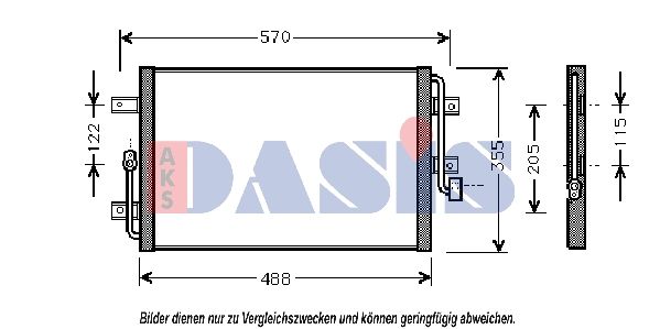 Kondensator, Klimaanlage AKS DASIS 082031N