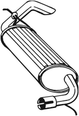 Bakre ljuddämpare BOSAL 211403