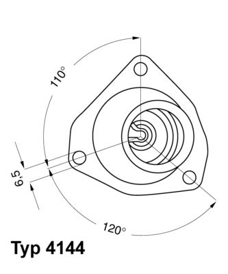 Thermostat, Kühlmittel WAHLER 4144.92D