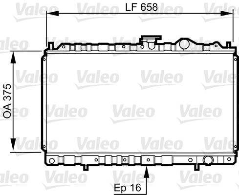 Kühler, Motorkühlung VALEO 731462