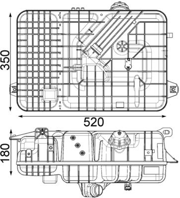 Ausgleichsbehälter, Kühlmittel MAHLE CRT236000P