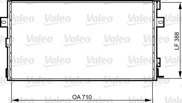 Kondensator, Klimaanlage VALEO 814290