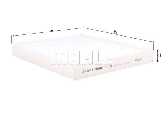 Filter, kupéventilation KNECHT LA 1399