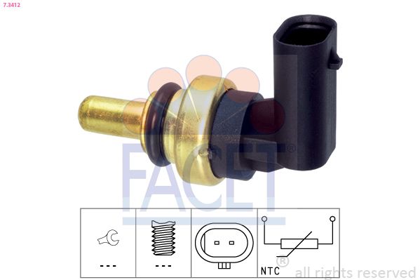 Sensor, Kühlmitteltemperatur FACET 7.3412