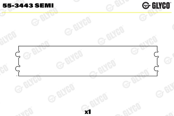 Lagerbuchse, Pleuel GLYCO 55-3443SEMI
