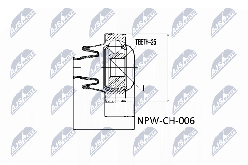 Gelenk, Längswelle NTY NPW-CH-006