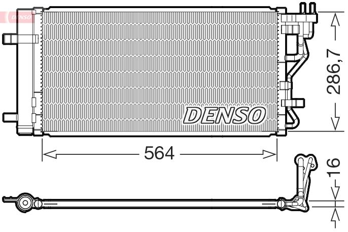 Kondensator, Klimaanlage DENSO DCN41027