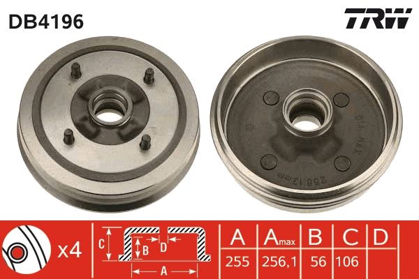 Bremstrommel TRW DB4196