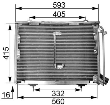 Kondensator, Klimaanlage MAHLE AC168001S