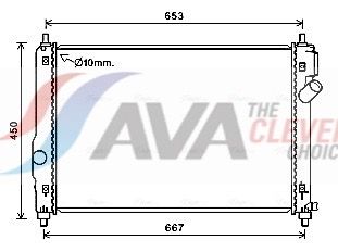 Kühler, Motorkühlung AVA QUALITY COOLING CT2064