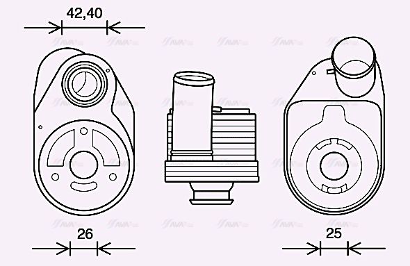 Ölkühler, Motoröl AVA QUALITY COOLING iv3136