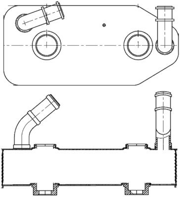 Ölkühler, Automatikgetriebe MAHLE CLC178000S