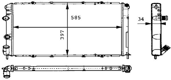 Kühler, Motorkühlung MAHLE CR434000S