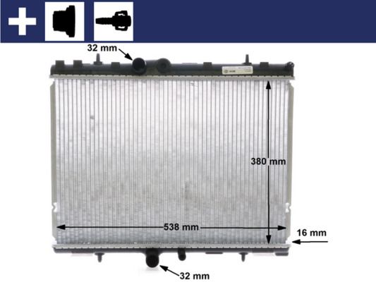 Kühler, Motorkühlung MAHLE CR1501000S