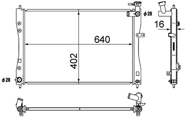 Kühler, Motorkühlung MAHLE CR1879000S
