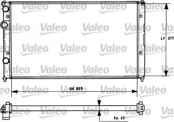 Kühler, Motorkühlung VALEO 731268