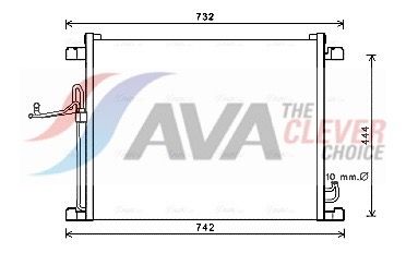 Kondensator, Klimaanlage AVA QUALITY COOLING DN5392