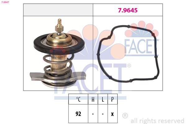 Kühlwasserthermostat FACET 7.8847