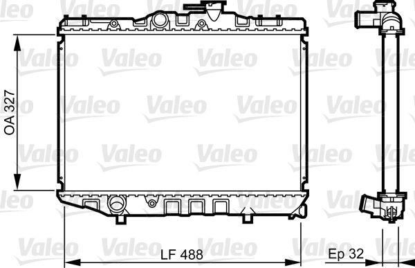 Kühler, Motorkühlung VALEO 731122