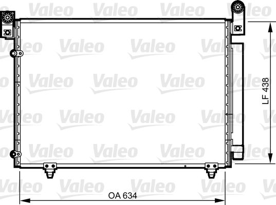 Kondensator, Klimaanlage VALEO 814266