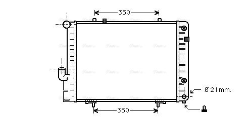 Kühler, Motorkühlung AVA QUALITY COOLING ms2096