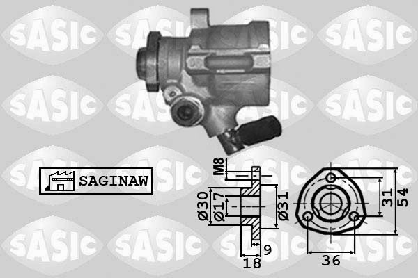Hydraulikpumpe, Lenkung SASIC 7076039