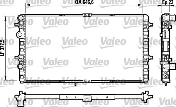 Kühler, Motorkühlung VALEO 732698