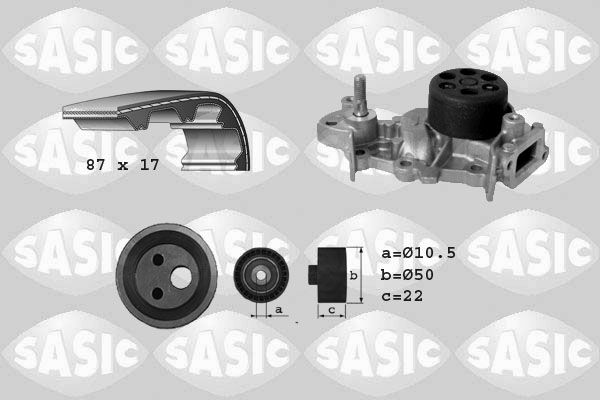 Wasserpumpe + Zahnriemensatz SASIC 3904028