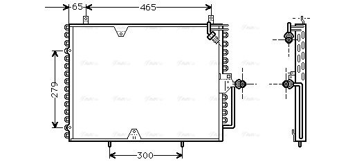 Kondensator, Klimaanlage AVA QUALITY COOLING ms5170