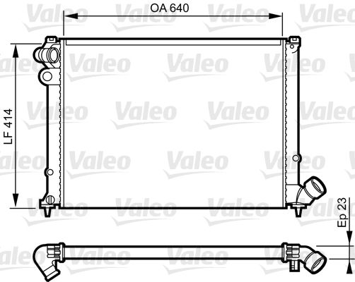 Kühler, Motorkühlung VALEO 731574