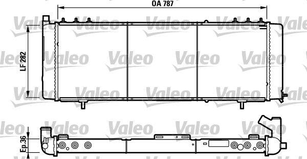 Kühler, Motorkühlung VALEO 732312