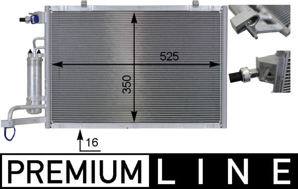 Kondensator, Klimaanlage MAHLE AC8000P