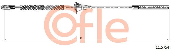 Seilzug Feststellbremse COFLE 11.5754