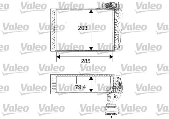 Verdampfer, Klimaanlage VALEO 817093
