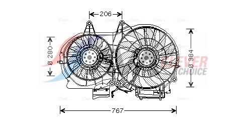 Lüfter, Motorkühlung AVA QUALITY COOLING AI7506