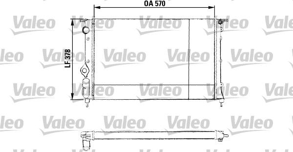 Kühler, Motorkühlung VALEO 730551