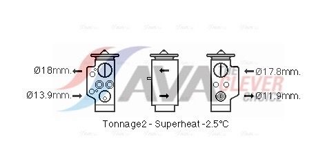 Expansionsventil, Klimaanlage AVA QUALITY COOLING AI1373
