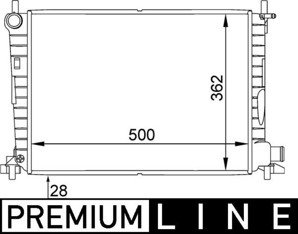 Kühler, Motorkühlung MAHLE CR381000P
