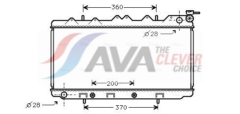 Kühler, Motorkühlung AVA QUALITY COOLING DN2117