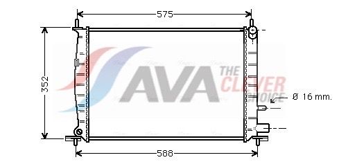 Kühler, Motorkühlung AVA QUALITY COOLING FD2220