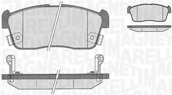 Bremsbelagsatz, Scheibenbremse MAGNETI MARELLI 363916060471
