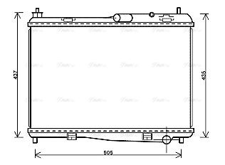 Kühler, Motorkühlung AVA QUALITY COOLING fd2440