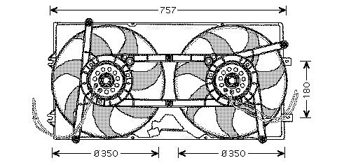 Lüfter, Motorkühlung AVA QUALITY COOLING vn7504
