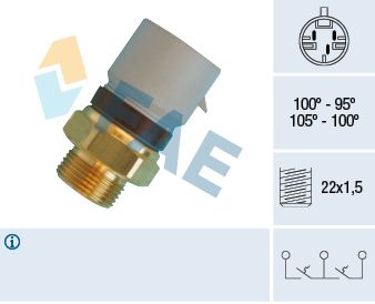 Temperaturschalter, Kühlerlüfter FAE 38360