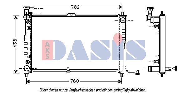 Kühler, Motorkühlung AKS DASIS 510120N